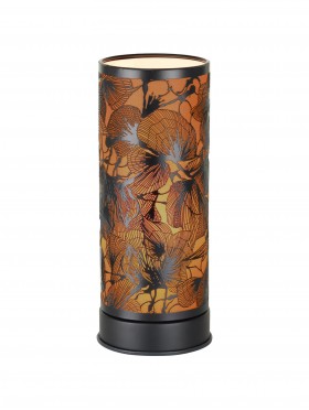 Leaves Cut-out Cylinder Table Light with Gift Box